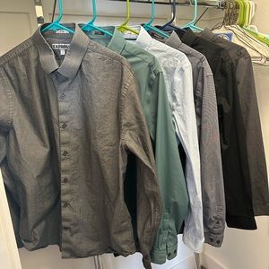 Lot of 6 Men’s express dress shirt size large